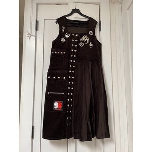 Chopova Lowena Morson Cotton Corduroy Pinafore Dress size S